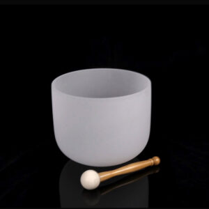 Frosted White Crystal Singing Bowl