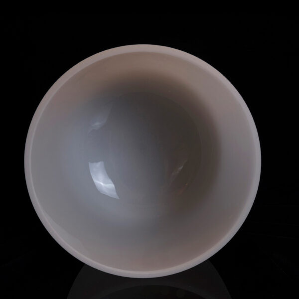 Frosted White Crystal Singing Bowl