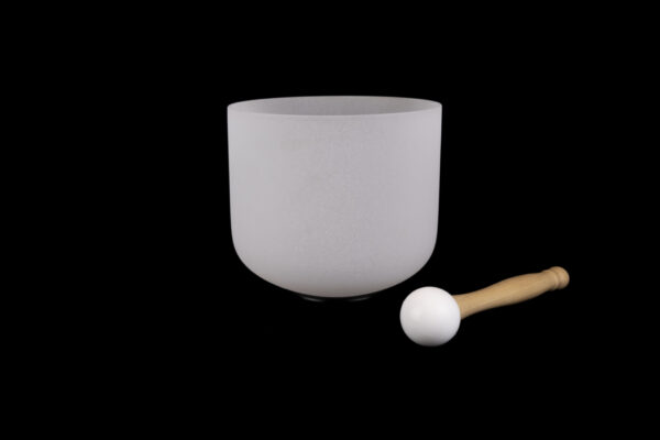 White Cristal Singing Bowl