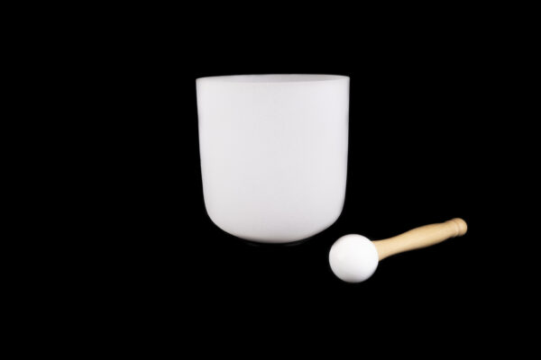 White Cristal Singing Bowl