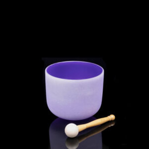 6" Purple Crystal Singing Bowl - Crown Chakra