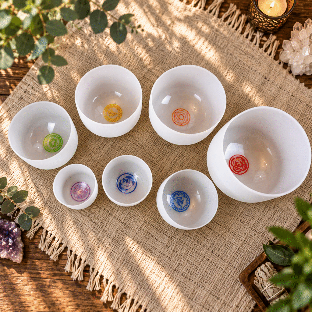 Chakra Crystal Singing Bowls
