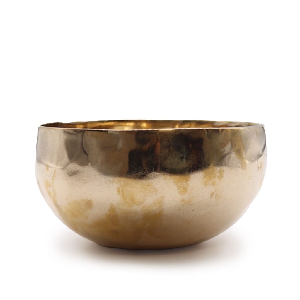 Large Shining Bell-Metal Handmade Singing Bowl (approx 850g) - 17cm